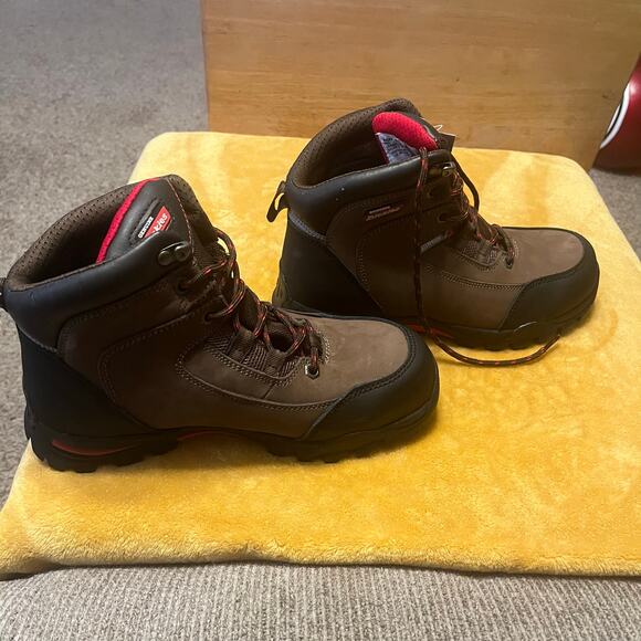 Dickies men’s leather exterior work boots size 7.5 new with tags brown and black main image 6